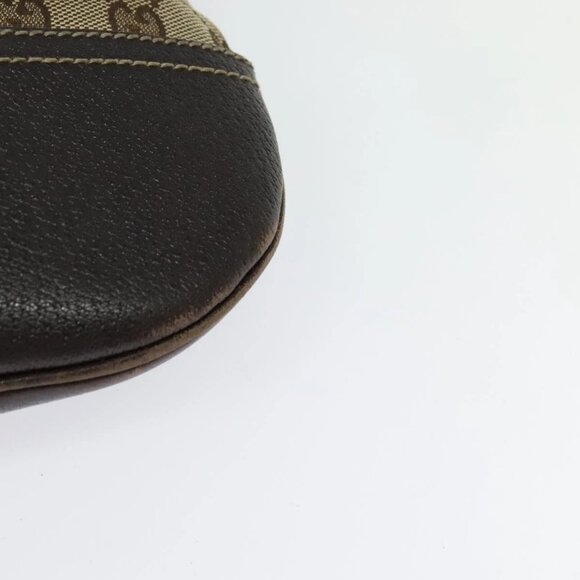 GUCCI GG Canvas Web Sherry Line Shoulder Bag Beige Red Green Auth 138289 - Picture 5 of 16